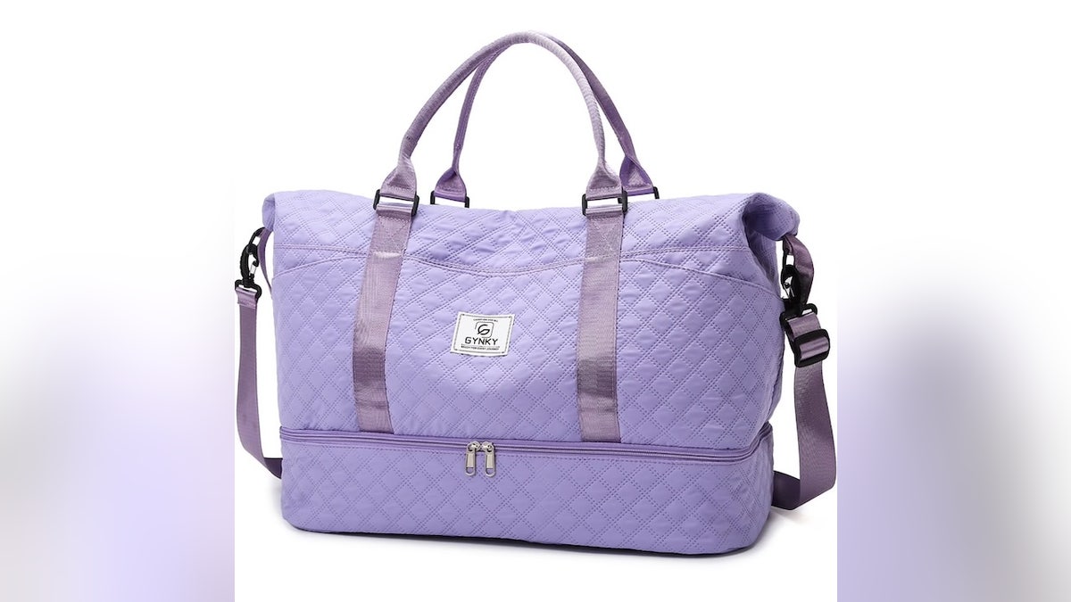 This bag has a separate compartment for shoes and toiletries.?