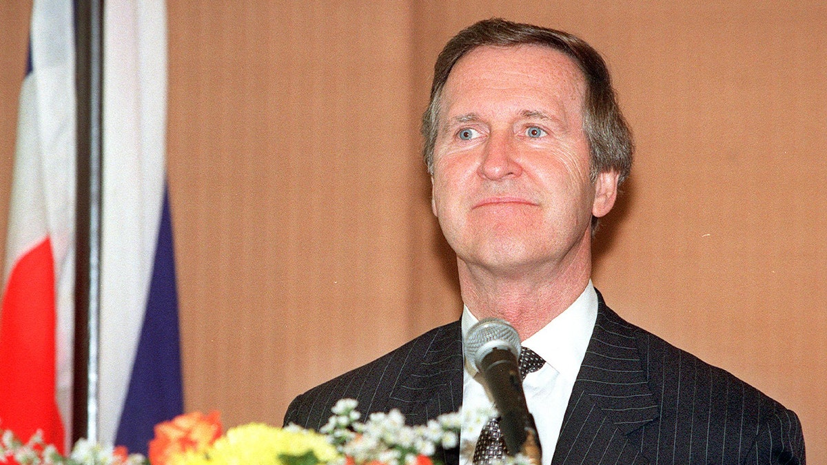 United State Defense Secretary William Cohen listens to questions from journalists during a press conference in Bangkok 19 September 2000.