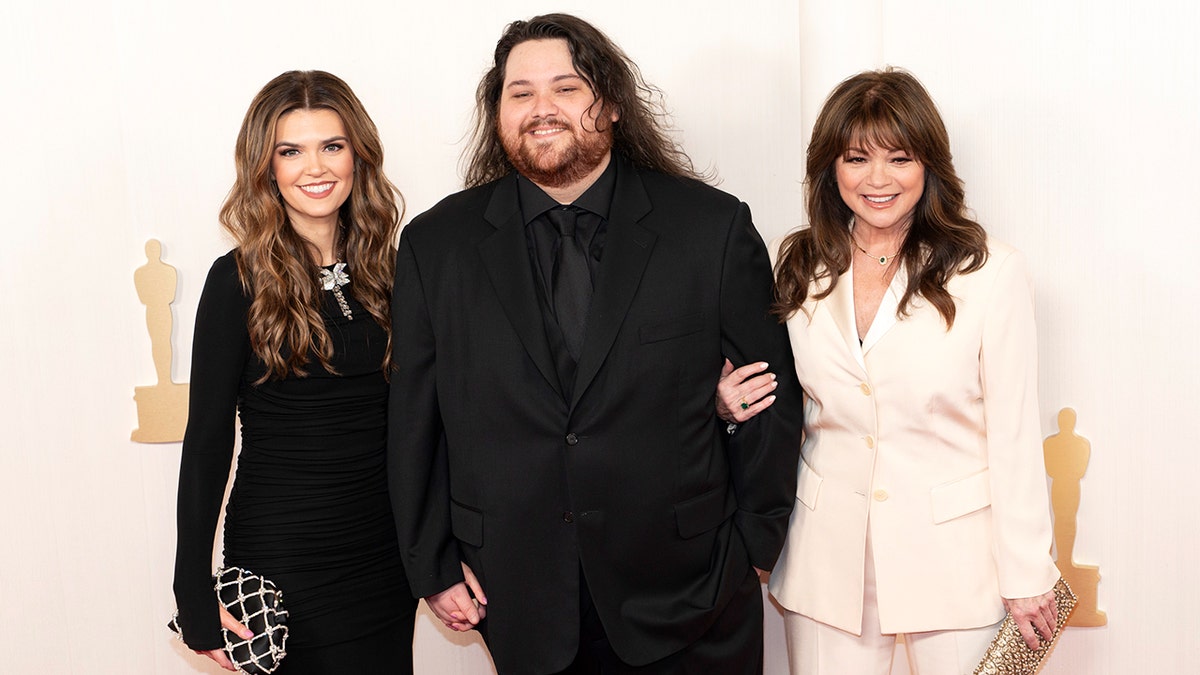 Wolfgang van Halen pictured with mom Valerie Bertinelli and wife Andraia Allsop