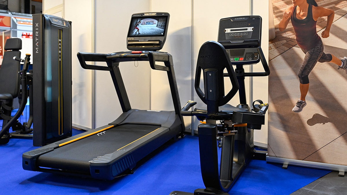 Exercise bike and treadmill