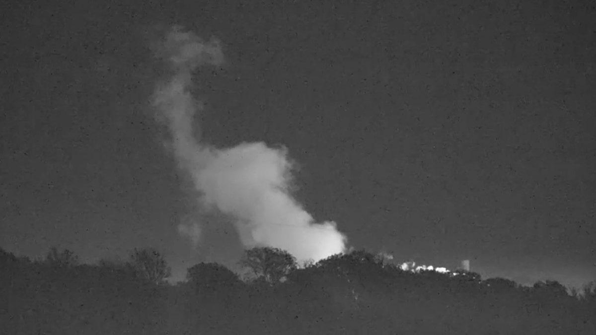Smoke rises from an ammonia plant in Mississippi