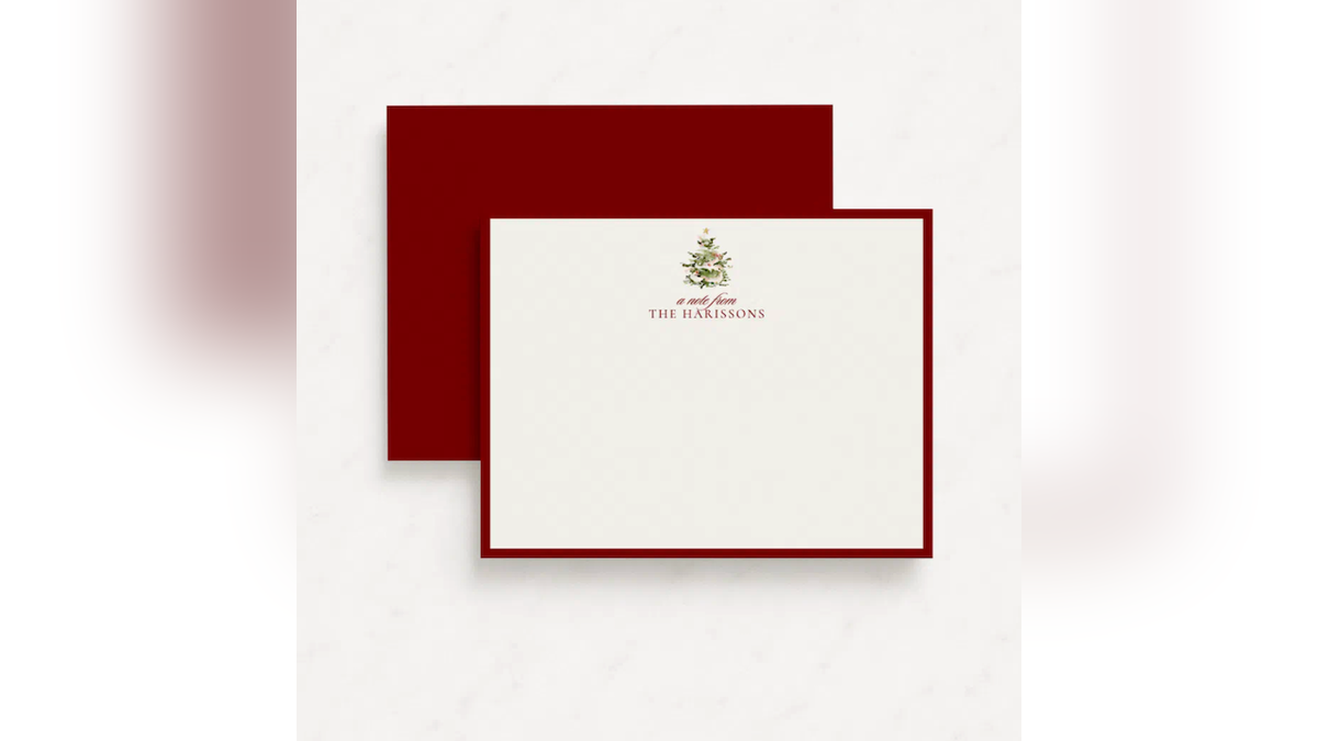 If you decide to forgo the family photos this year, opt for a personalized greeting card.