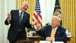 US President Donald Trump and FIFA president Infantino