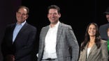 Tony Romo with his CBS teammates