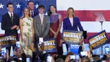 New Jersey Democratic gubernatorial candidate Mikie Sherrill speaks during an election night party