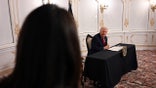 Trump facing off against CBS News reporter