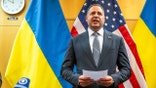 Head of the Office of the President of Ukraine Andriy Yermak speaks with reporters