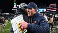 Bears coach goes topless in wild locker room celebration after dominating Eagles