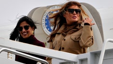 First lady Melania Trump and Usha Vance visit troops' families in first joint visit
