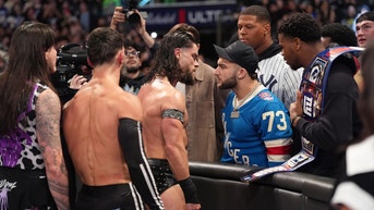 Injured Giants player joins WWE ringside scuffle at Madison Square Garden - Fox News