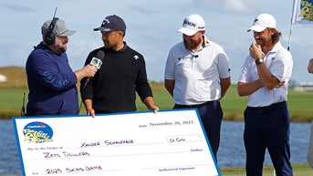 Xander Schauffele gets handed embarrassing check after prestigious tournament's comeback - Fox News
