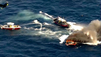 Florida boater rescues two people from vessel engulfed in flames off coast