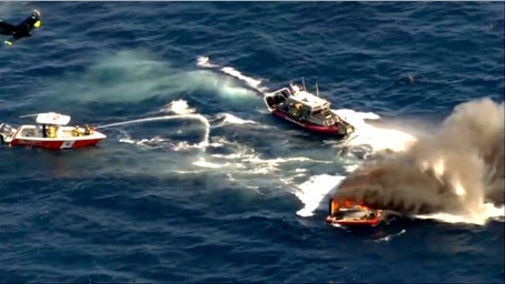 Florida boater rescues two people from vessel engulfed in flames off coast