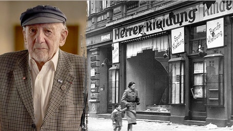 Holocaust survivor sees parallels to 1938 on Kristallnacht's 87th anniversary