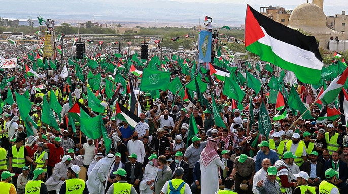 Muslim Brotherhood supporters in Jordan
