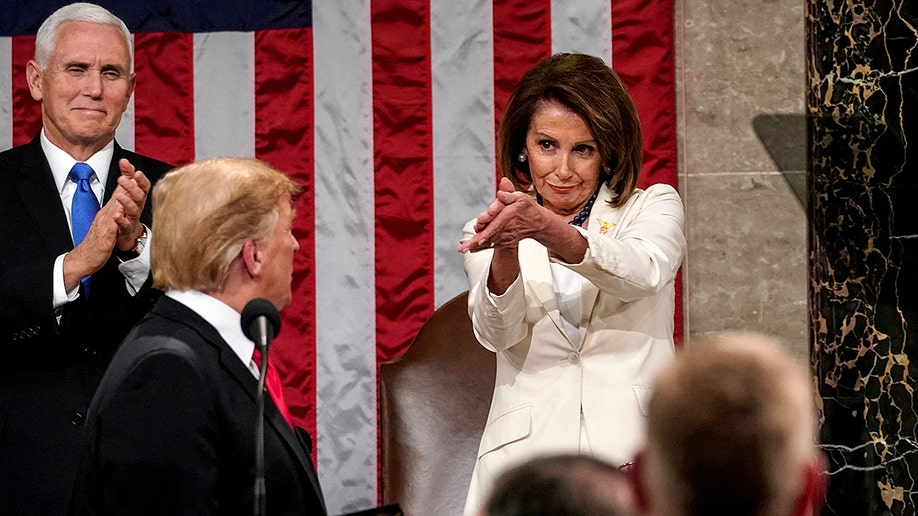 Pelosi claps in Trump's face after State of the Union in 2019