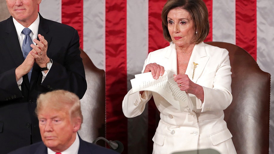 Nancy Pelosi rips Donald Trump speech in 2020