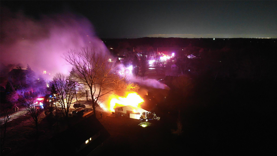 An Illinois man was arrested for allegedly setting his family's home on fire after a Thanksgiving argument, leading to aggravated arson and residential arson charges.