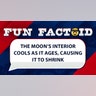 The Moon’s interior cools as it ages, causing it to shrink