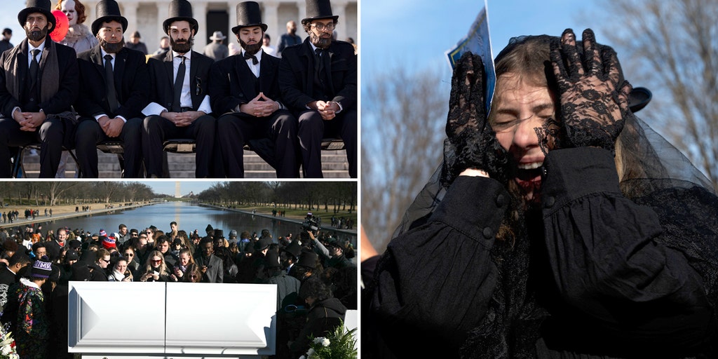 Mock funeral held for the penny at Lincoln Memorial as 230-year coin production ends