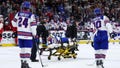 Team USA hockey defenseman leaves World Juniors game on stretcher after being struck by puck - Fox News