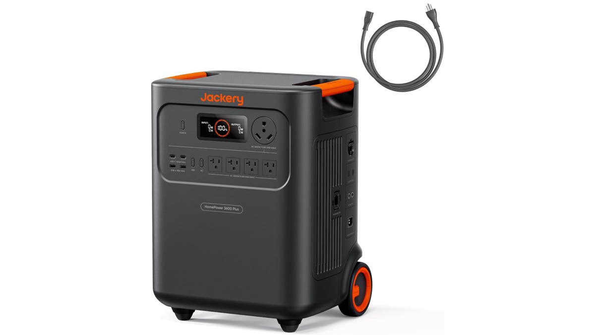 Connect to a Jackery solar panel for off-grid charging.