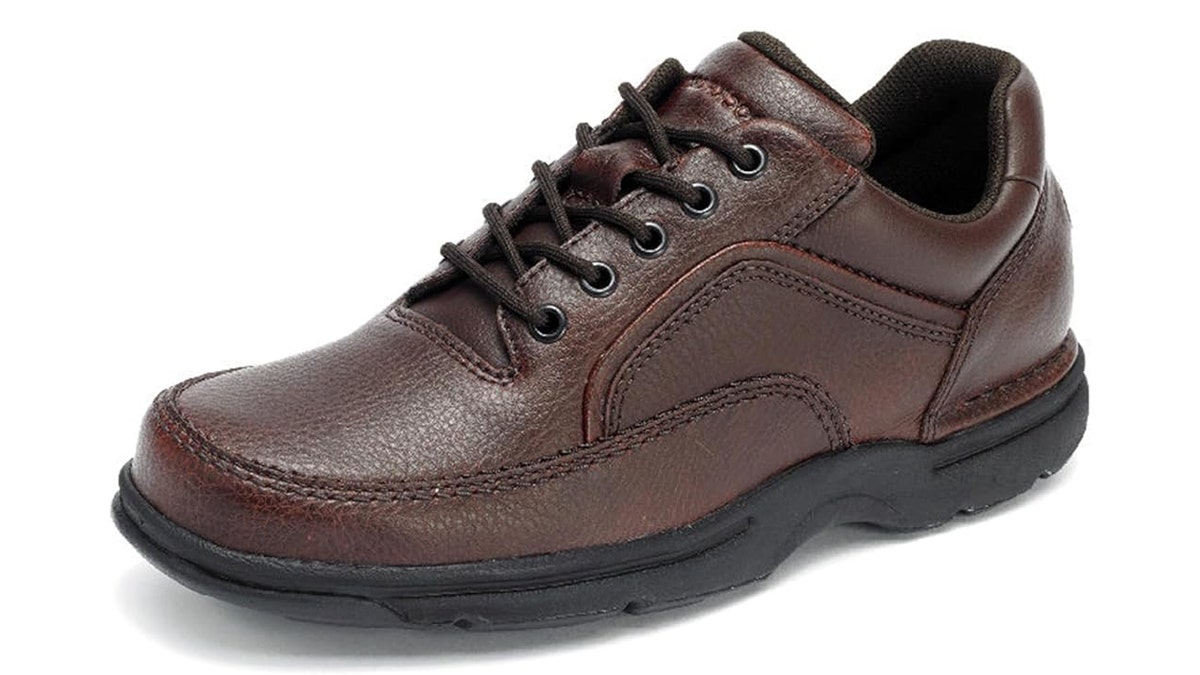 These leather shoes can handle many terrain types. 