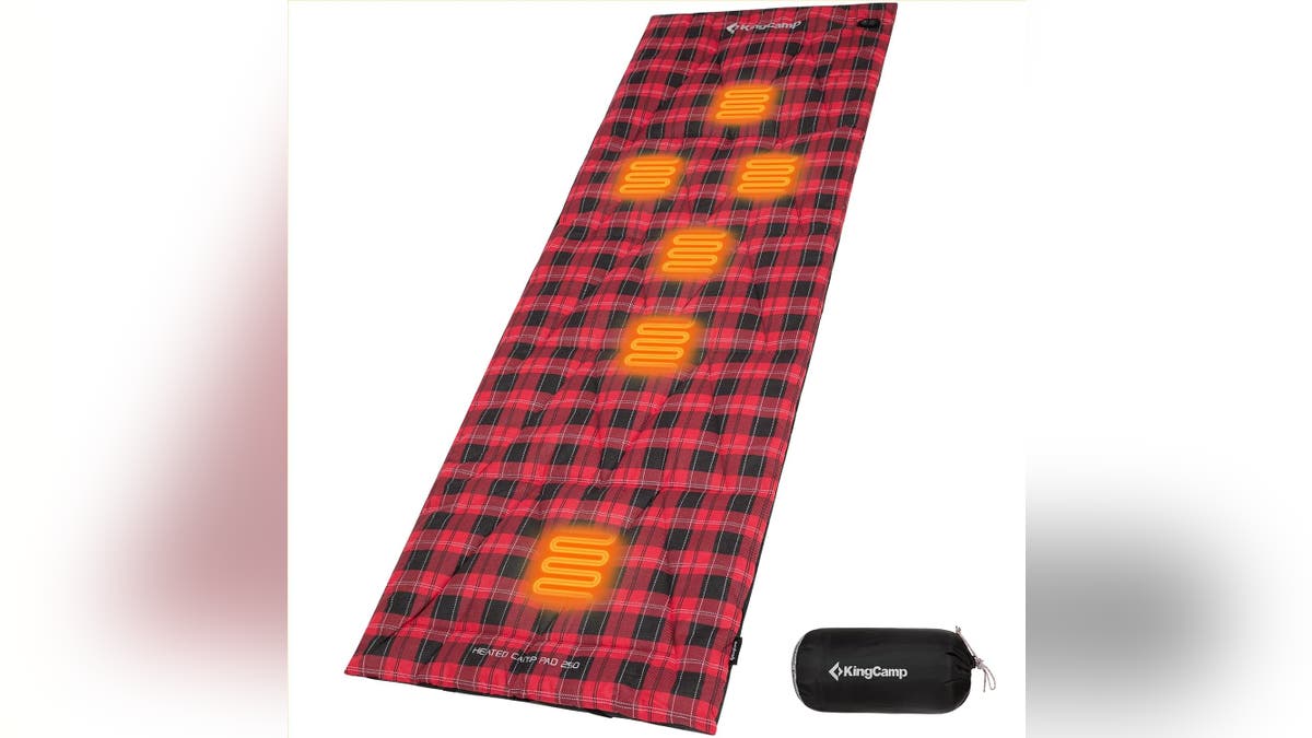 Make your sleeping bag extra warm with a heated liner.