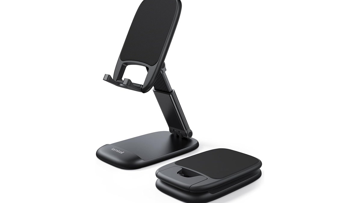 An affordable, easy-to-use stand that folds up when you’re done. 