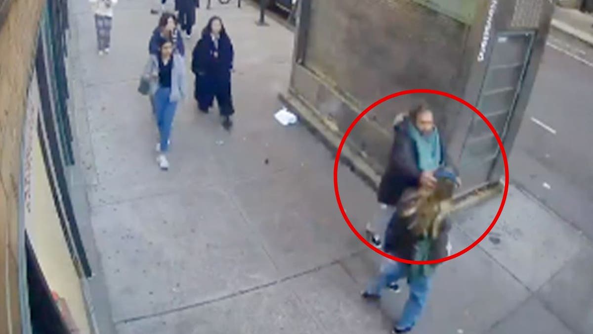 A photo of an alleged assault in New York City.