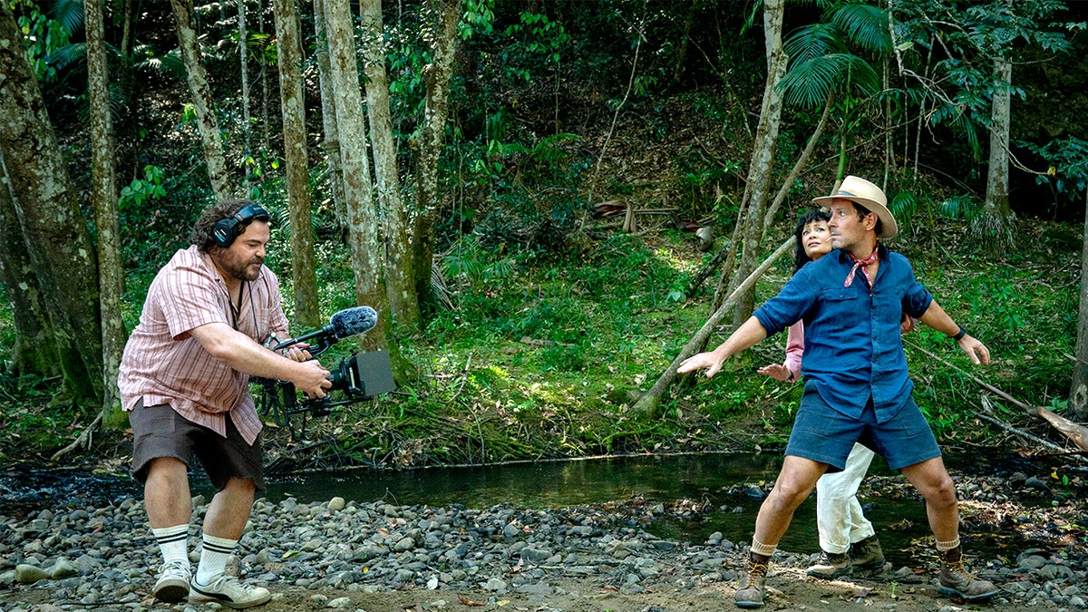 Jack Black, Thandiwe Newton, Paul Rudd di Anaconda