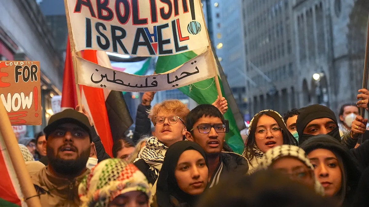 Anti-Israel protestation extracurricular the U.N. successful New York.