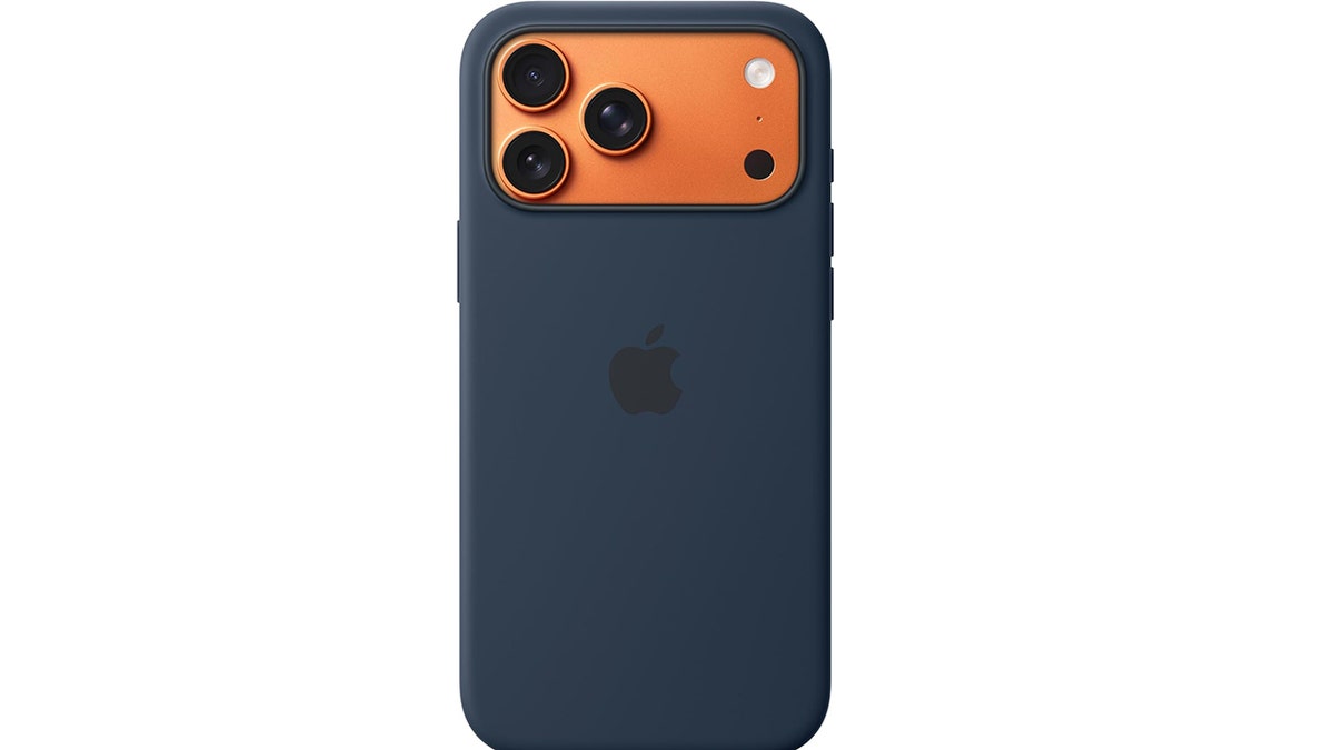 Apple’s silicone case feels smooth and helps reduce scratches. 