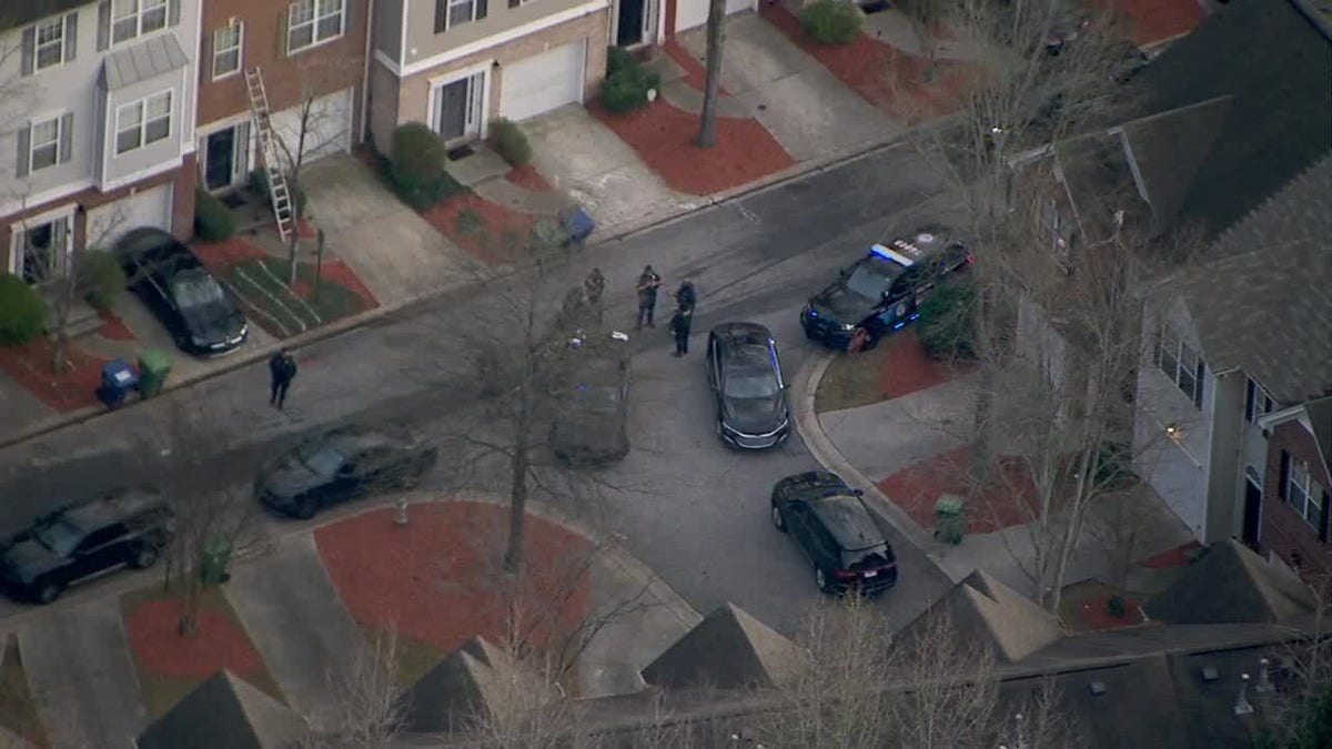 Atlanta police at the scene of a shooting