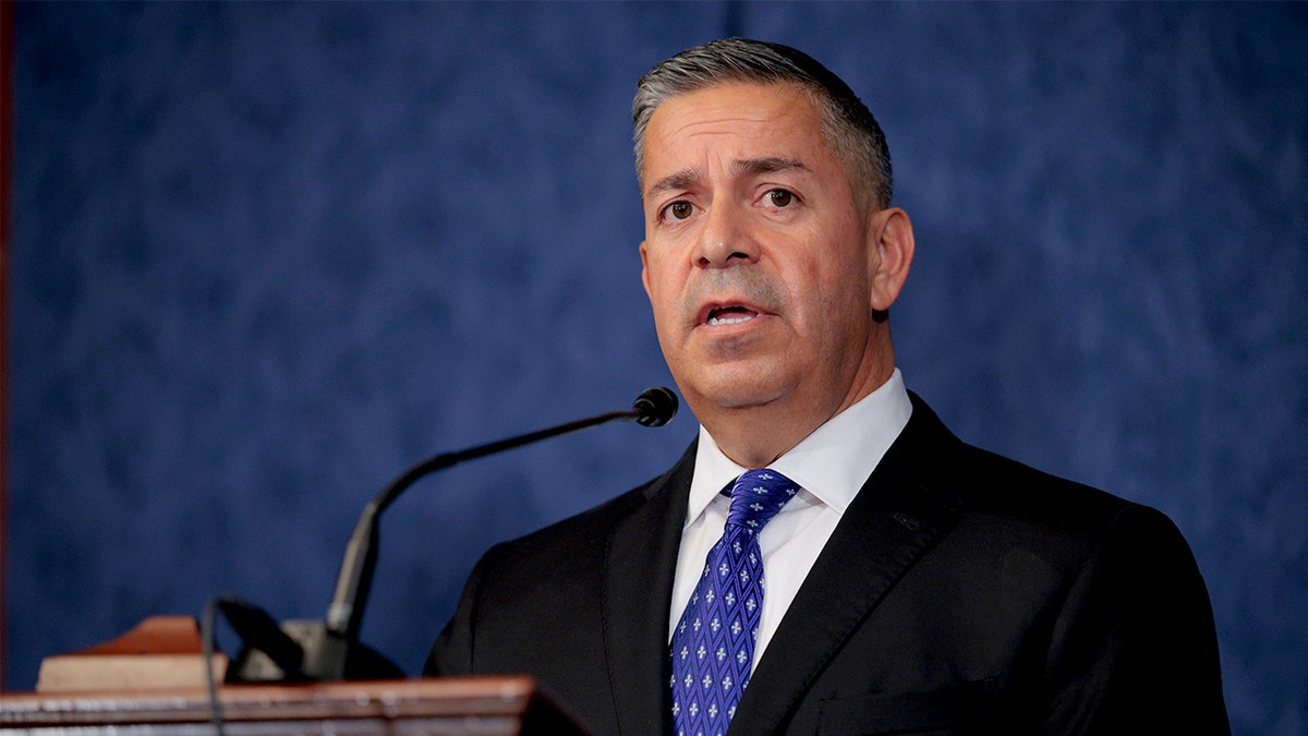 Sen. Ben Ray Lujan speaks at press conference