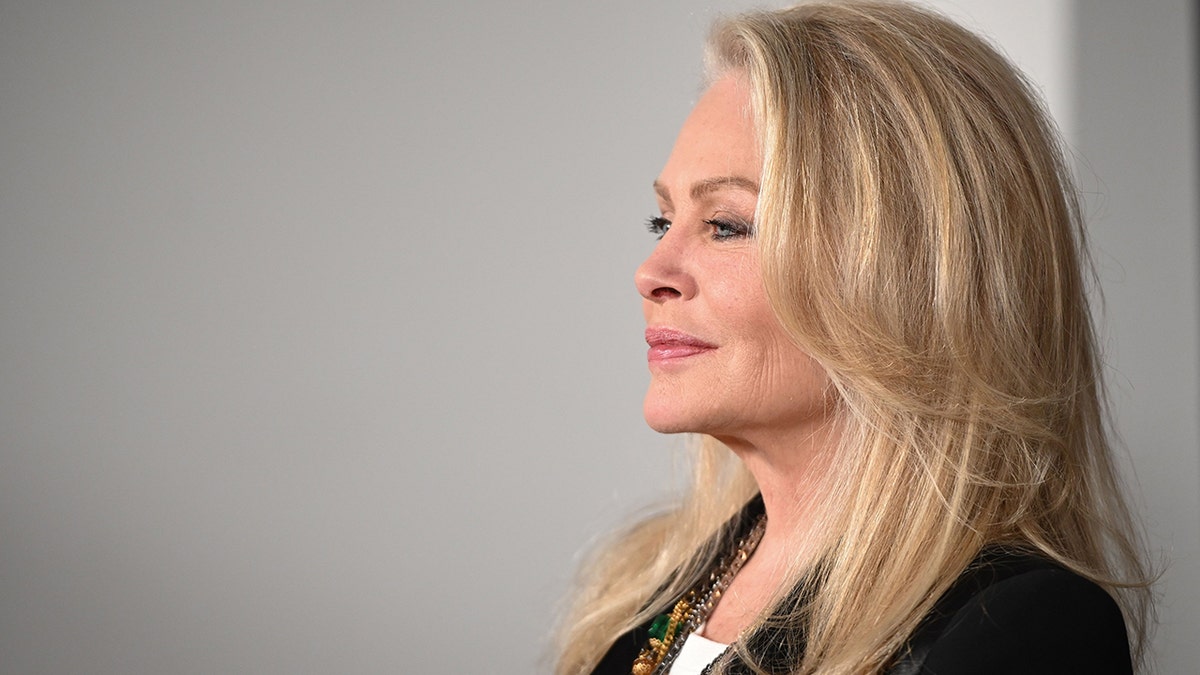 A side profile of Beverlyl D'Angelo.