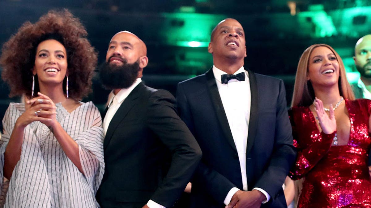 Solange Knowles, Alan Ferguson, Jay-Z and Beyonce in 2017