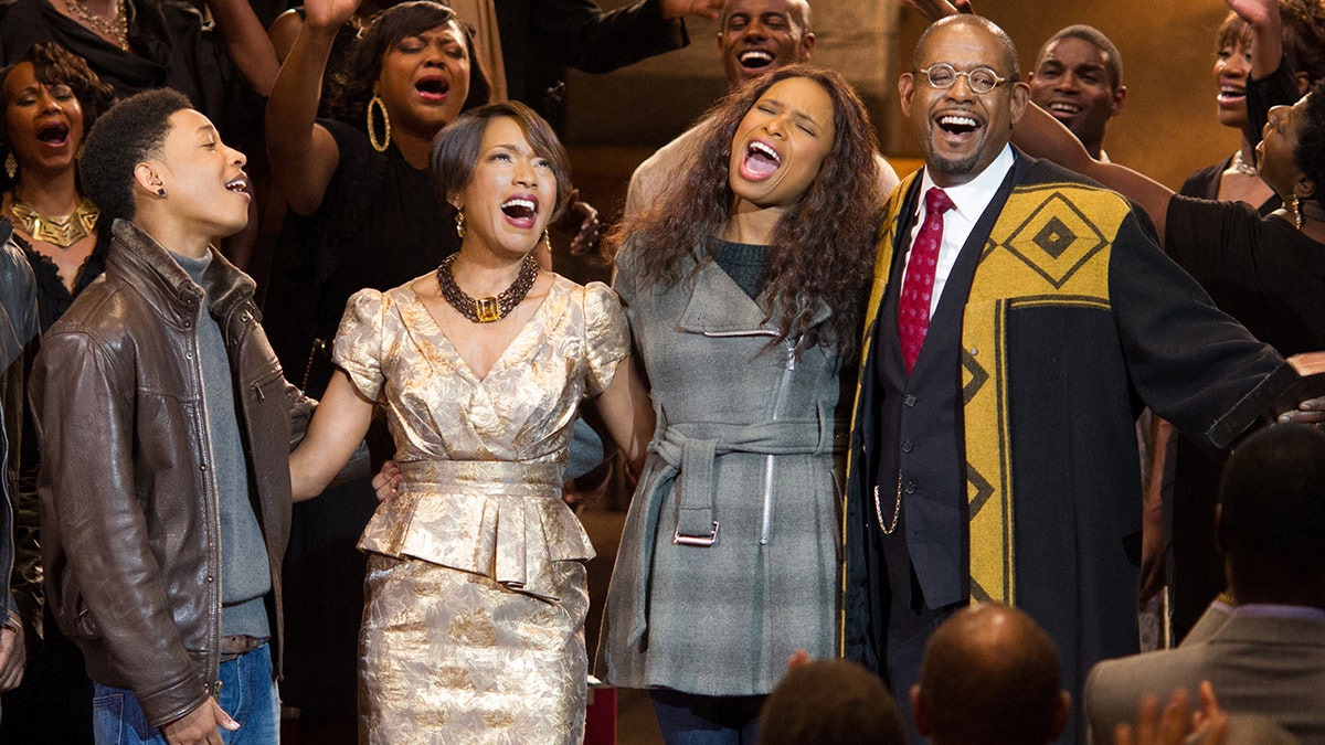 The cast of "Black Nativity" in a screengrab from the movie.