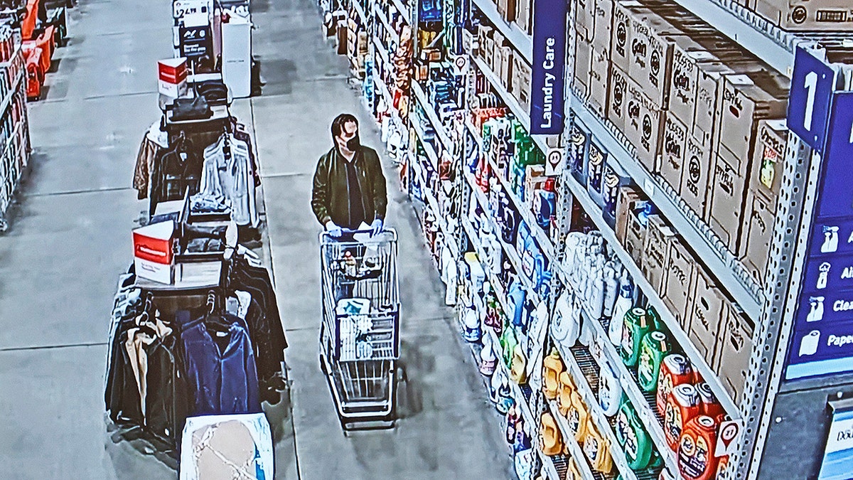 Evidence photo showing Brian Walshe shopping at Lowe during wife's disappearance