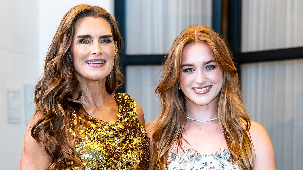 Brooke Shields and her daughter Rowan Francis Henchy arrive together at the Glamour Women of the Year event.