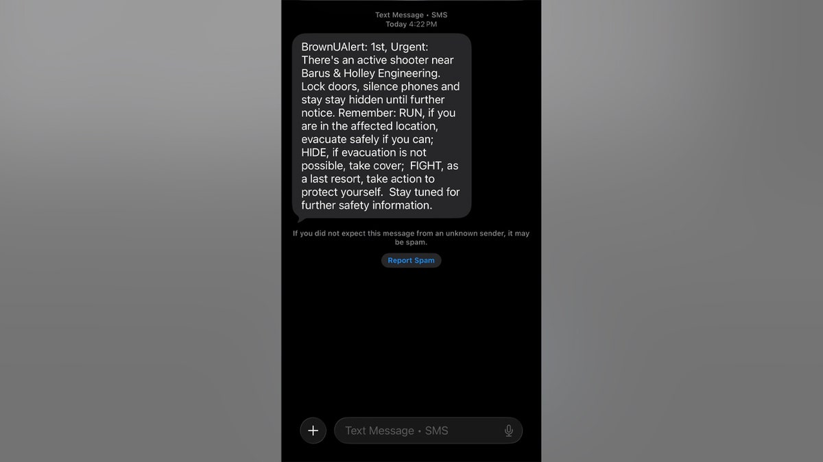 Brown University-waarschuwing