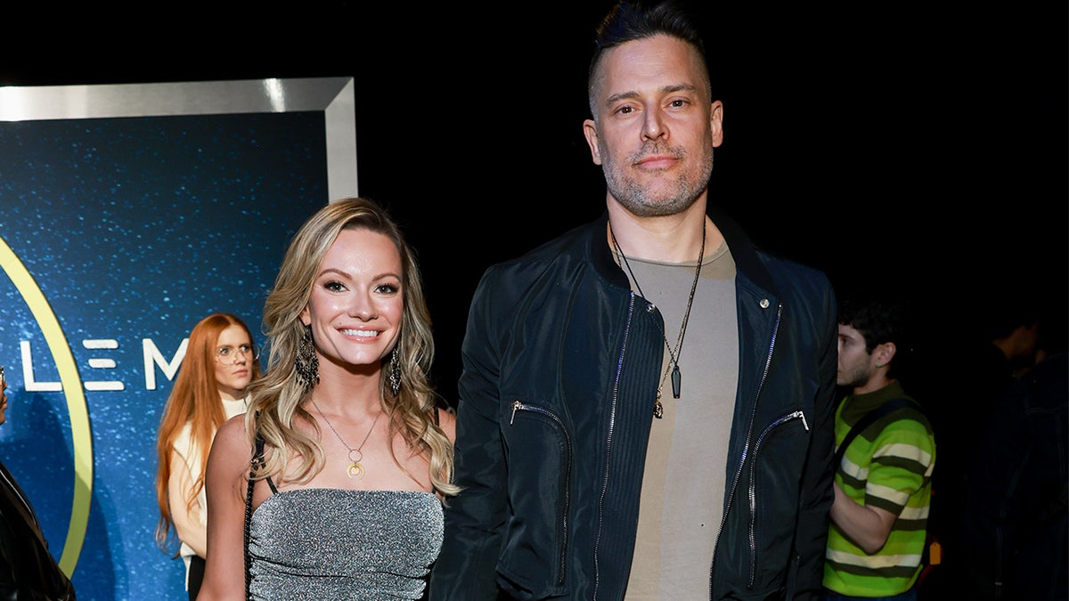 Joe Manganiello and Caitlin O'Connor smiling