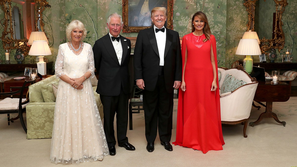 Charles e Camilla hanno ospitato il presidente Trump e la First Lady Melania Trump durante una visita di stato nel 2019.