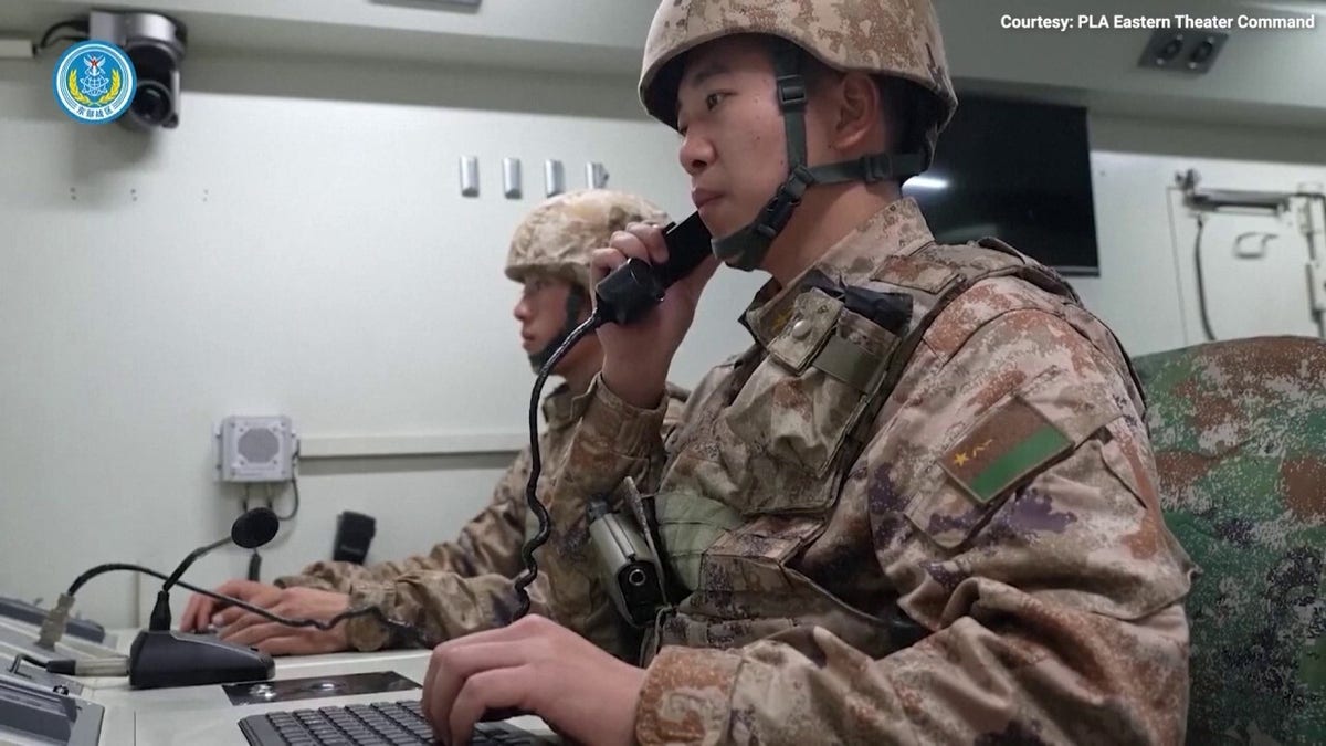 China fires rockets near Taiwan