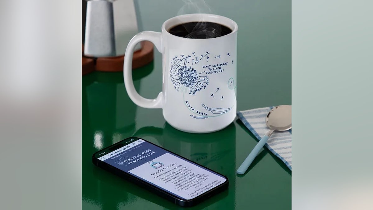 This mug serves mindfulness with your morning brew.