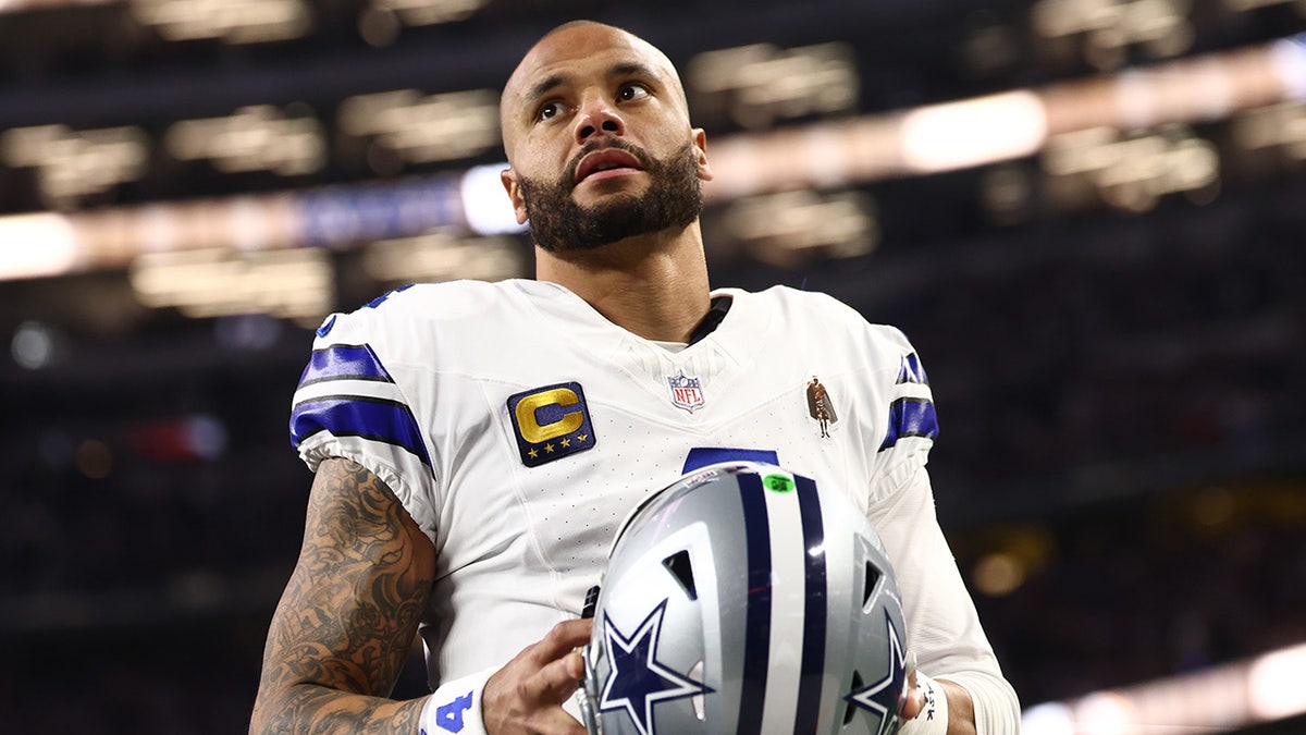 Dak Prescott before a Dallas Cowboys game