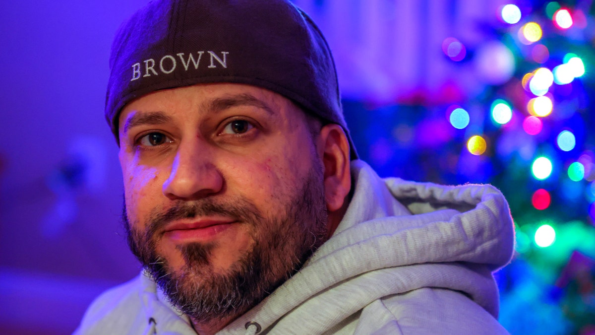 Derek Lisi wearing a hat.