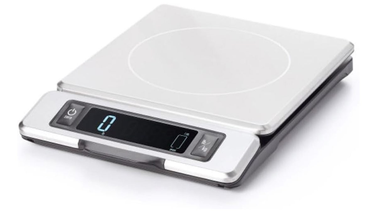 Get accurate measurements with this digital scale.