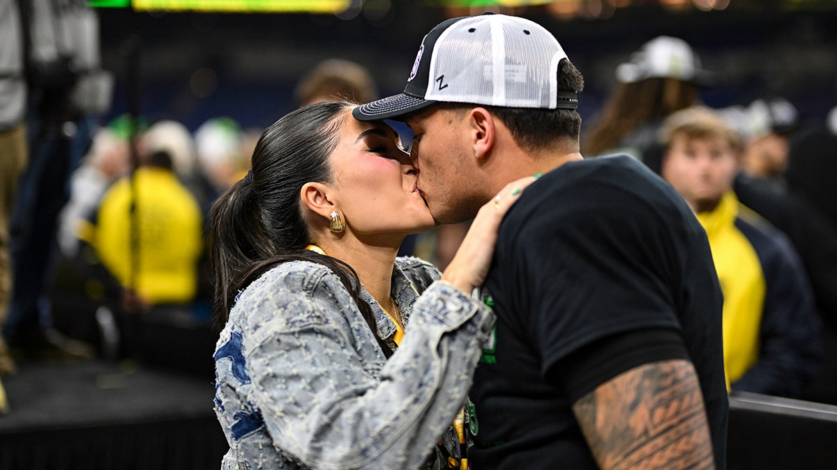 Dillon Gabriel Kisses Fiancee