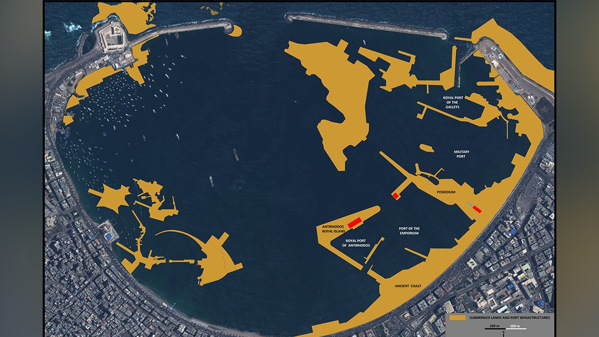 Map of Alexandria port